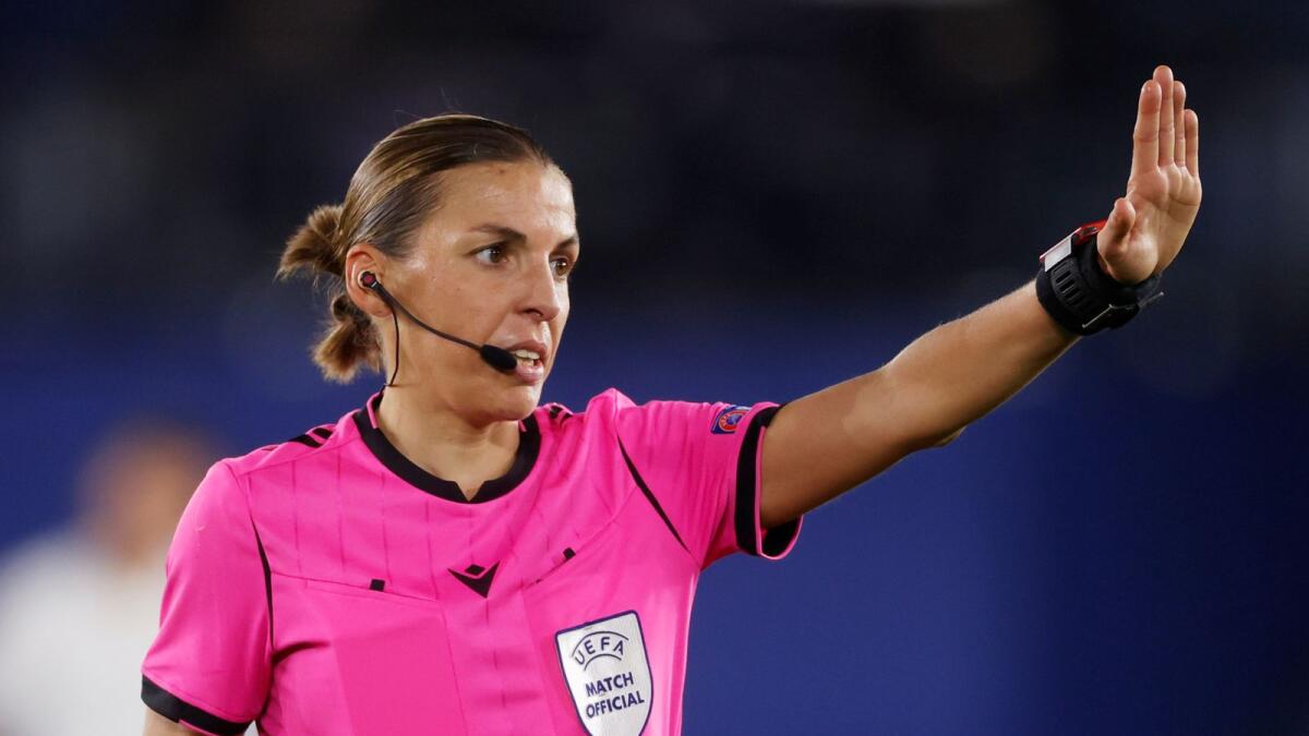 French referee Stephanie Frappart. (Reuters)