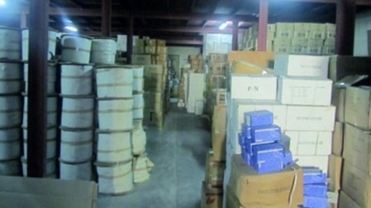 Fake products worth Dh33 million seized in Dubai raid, 5 arrested