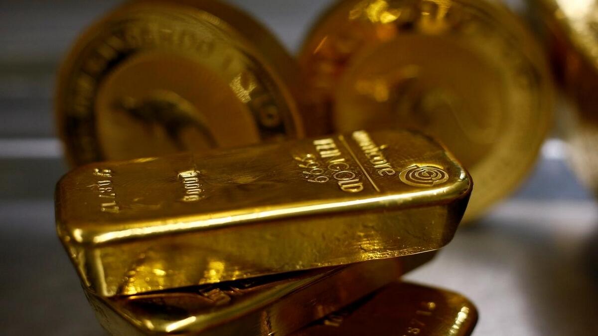 Gold fell 4.5 per cent last week in its biggest decline since March. - Reuters