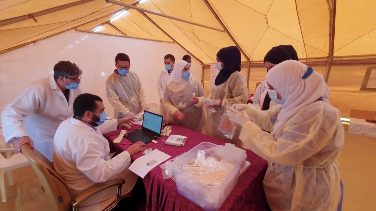 Organised by the Ministry of Health and Prevention, in coordination with the Sharjah Police, the 10-day Covid-19 screening campaign takes place at a mobile screening centre set up in Al Nahda Park.