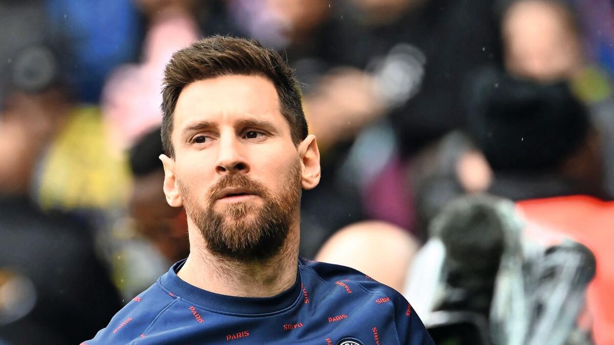 Paris Saint-Germain's Lionel Messi. — AFP