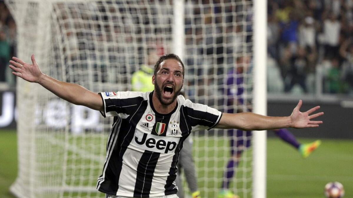 Football: Higuain to again start on bench as Juve face Lazio