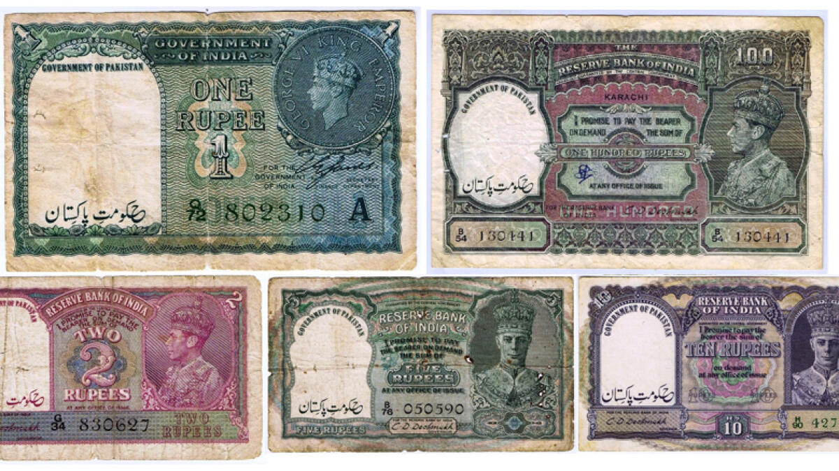 Rare first-ever banknotes of Pakistan on display in Dubai