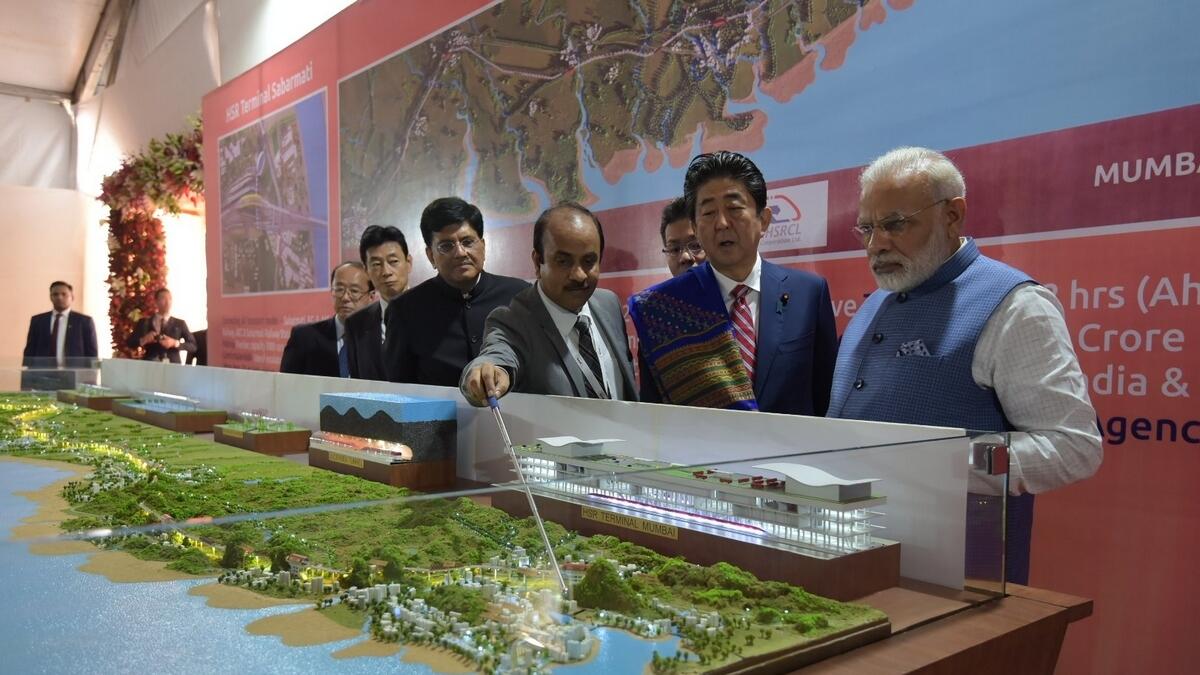 Modi, Abe lay foundation stone for high-speed rail project 