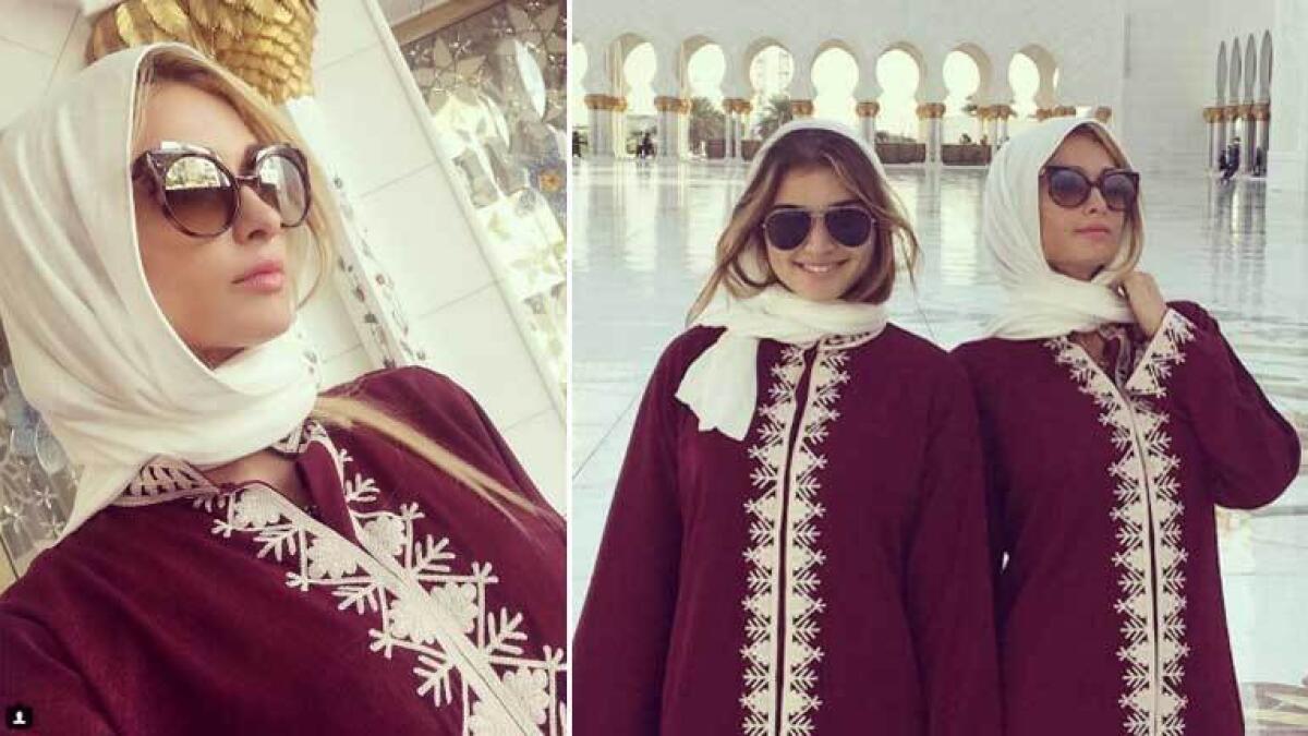 Photos: Paris Hilton slays the abaya look at Sheikh Zayed Grand Mosque 