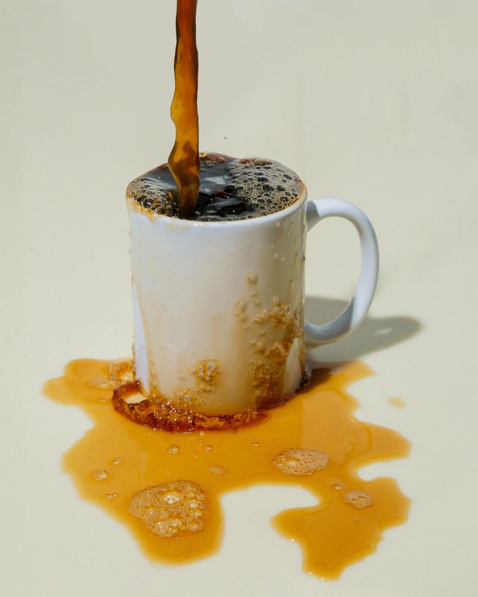 An overflowing cup of coffee in New York, Sept. 18, 2023.  — Eric Helgas/The New York Times