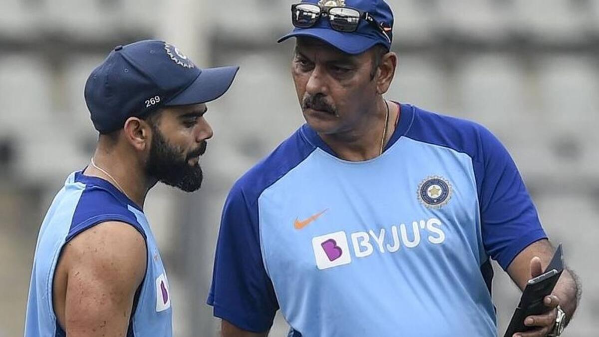 Indian captain Virat Kohli and coach Ravi Shastri. (AFP)