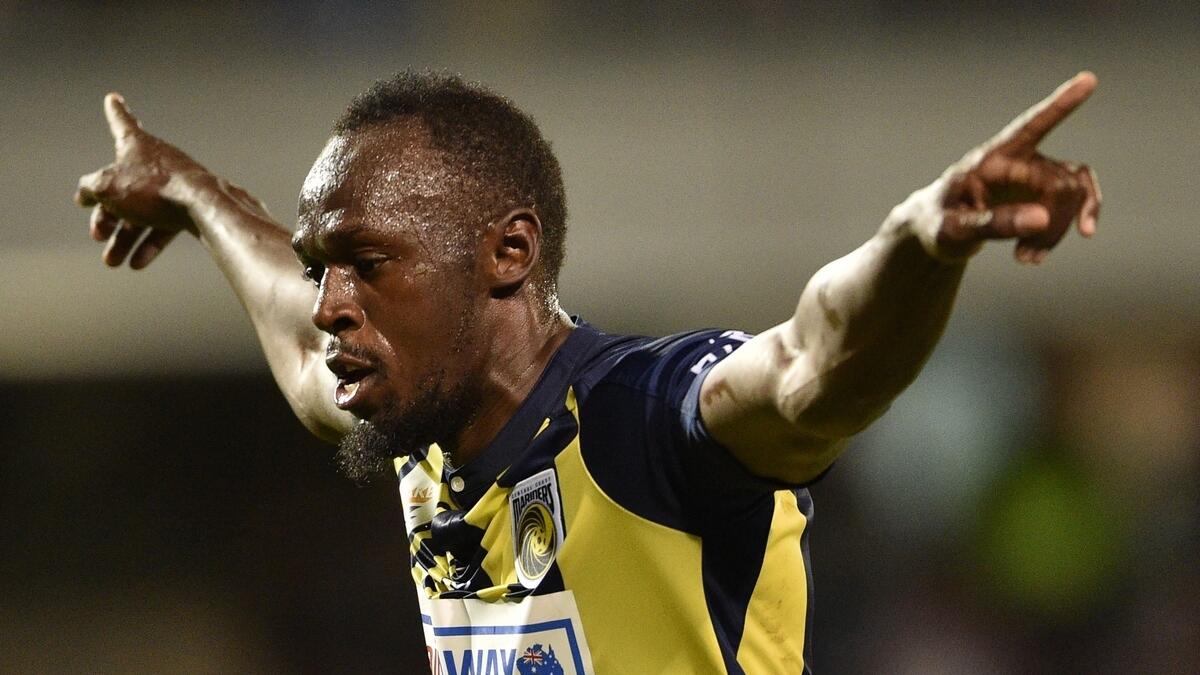 Sprint legend Usain Bolt scores two goals for Mariners