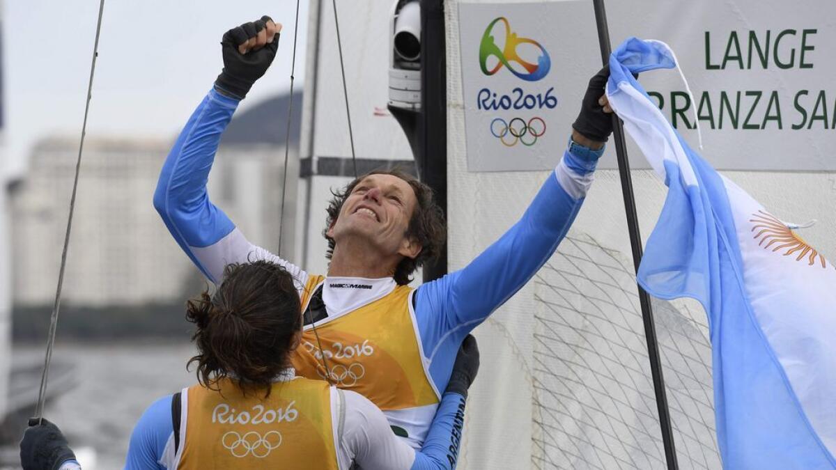 Olympics: Argentine cancer survivor clinches sailing gold at 54