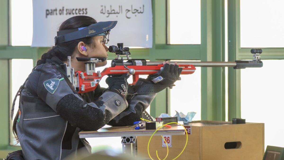 Avani Lekhara in action in Al Ain. — Supplied photo
