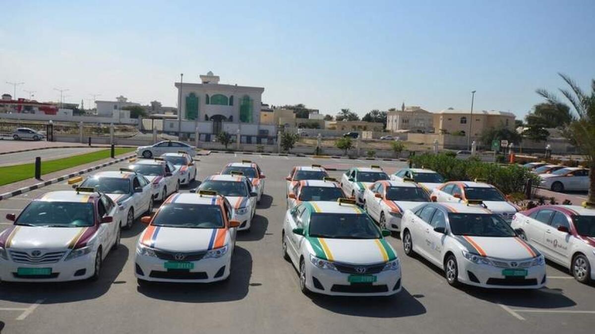 Is there a ban on Sharjah teens travelling alone in taxis?