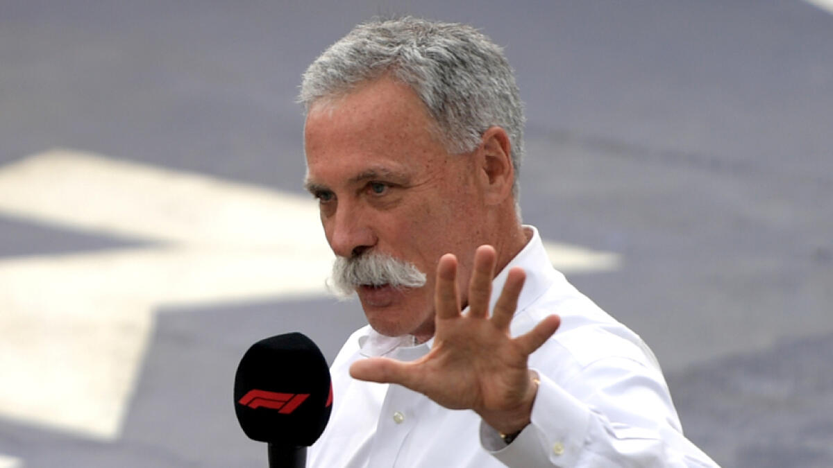 Formula One group CEO Chase Carey addresses a press conference after it was announced the Australian Grand Prix would be cancelled. - Reuters