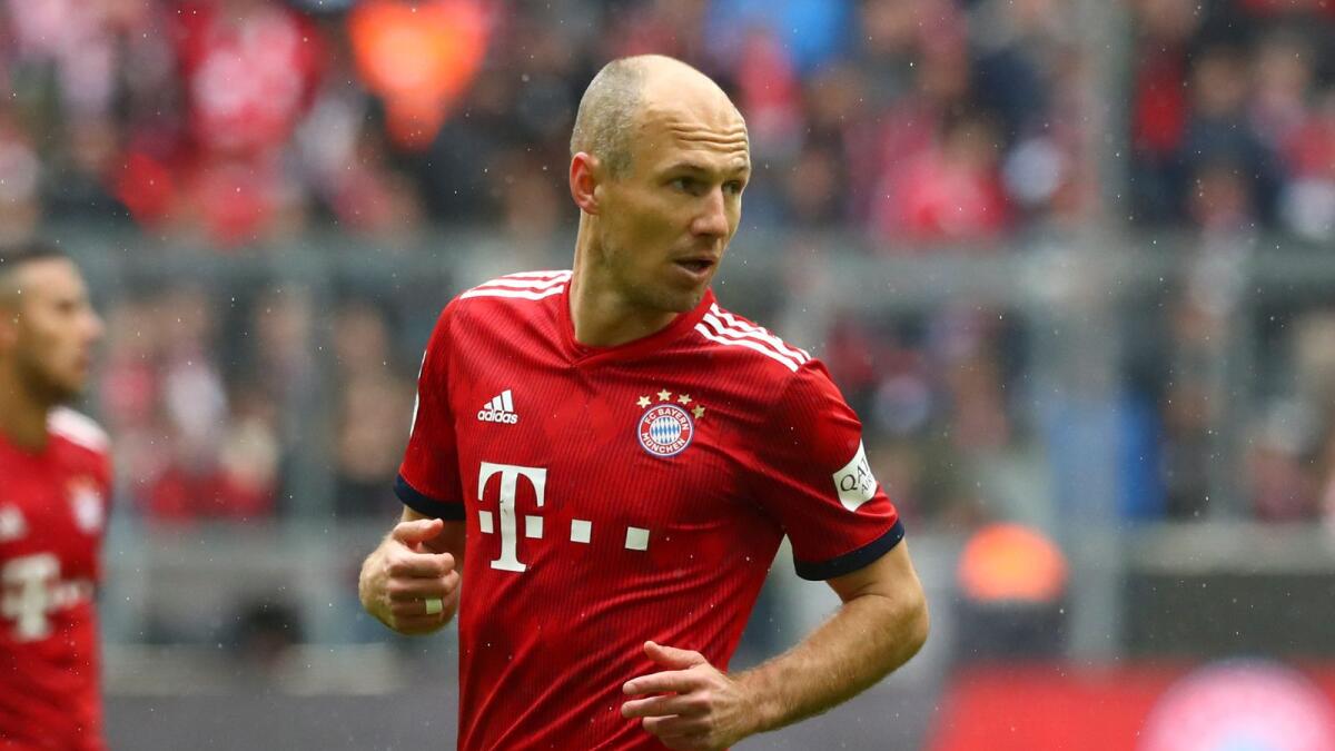 Arjen Robben has a long history of injuries but still won 12 league titles in his career. (AP file)