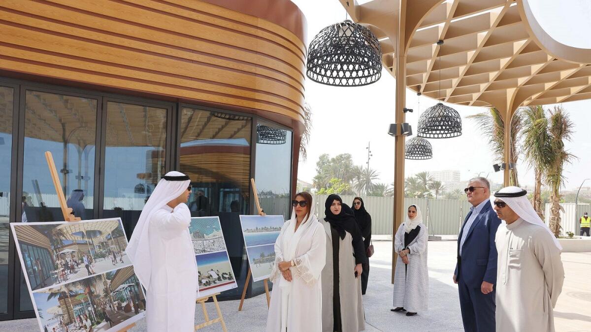 During the visit, Bodour Al Qasimi was accompanied by Ahmed Obaid Al Qaseer, acting chief executive officer of Shurooq; Yousif Ahmed Al Mutawa, CEO of Sharjah Sustainable City, and several directors of various departments under Shurooq. — Supplied photo