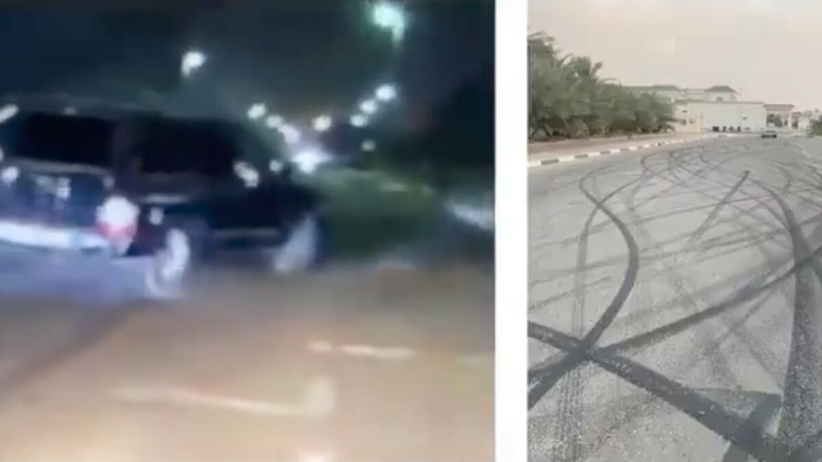 UAE road, fine, drifting, stunt driving, Gulf, news, UAE roads, 