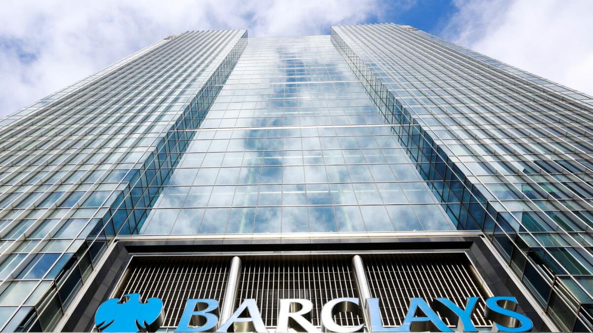 The Barclays bank headquarters in Canary Wharf, east London. — Reuters file