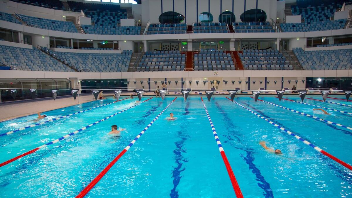 The complex boasts two 50-metre Olympic-standard swimming pools, both with moveable floors and they can be covered when needed to turn the arena into a sturdy surface fit for any non-aquatic sport event, or even non-sports events like conferences and exhibitions. (Supplied photo)