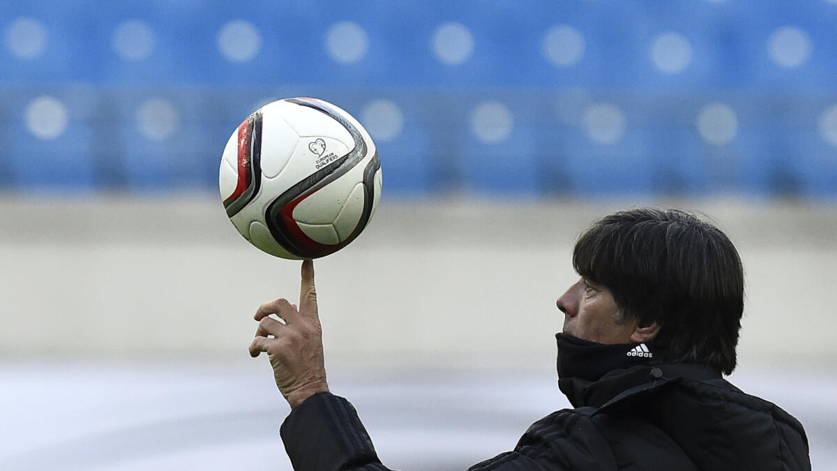 Joachim Loew set to celebrate 10 years as German national team coach. — AFP file