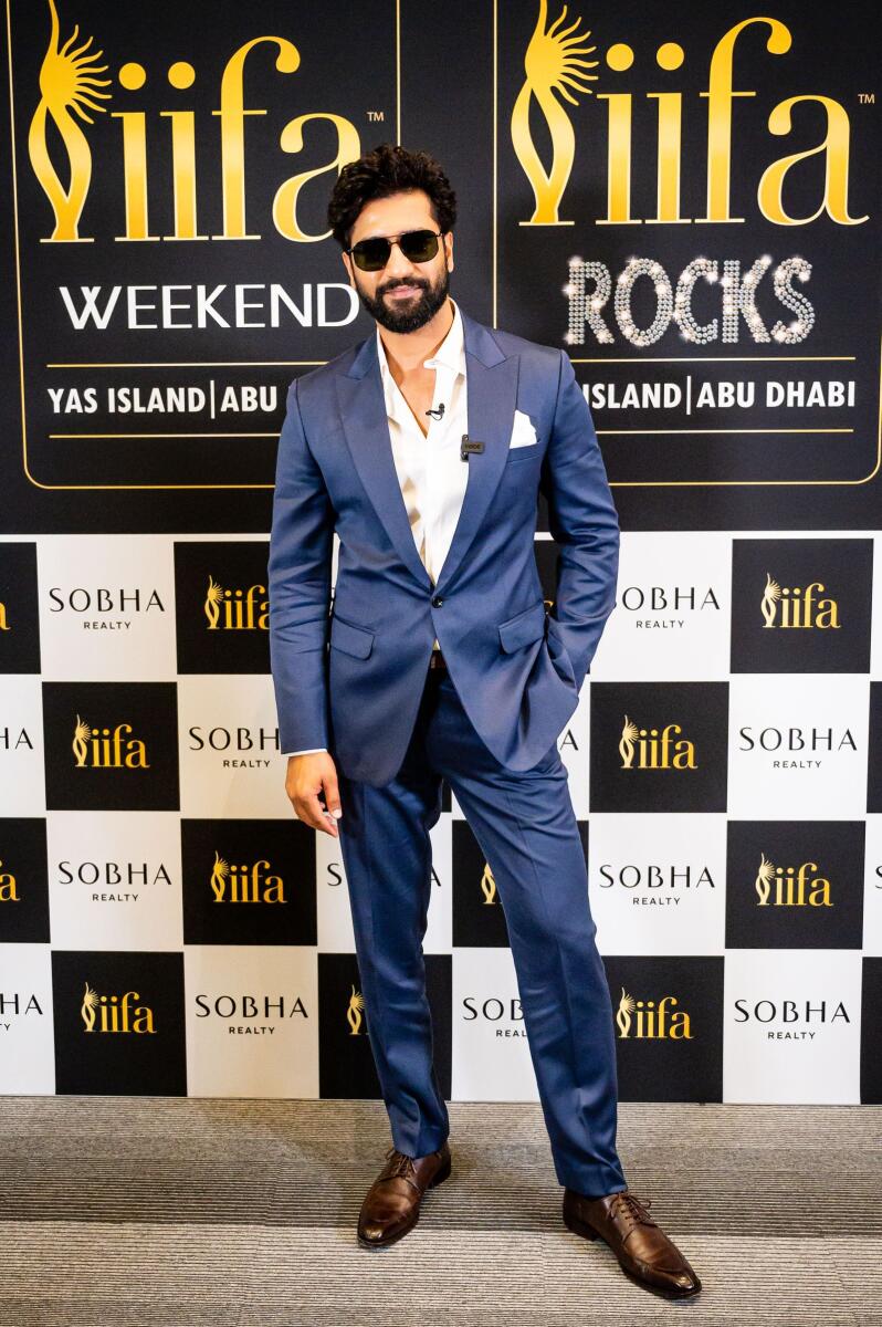 Indian Actor Vicky Kushal at photographed during a media interaction ahead of IIFA in Dubai on Friday, Photo by Neeraj Murali.