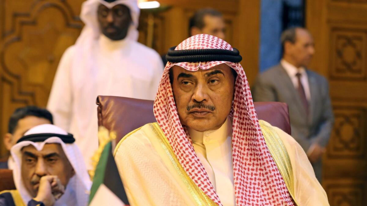 Kuwait’s Prime Minister Sabah Al Khalid Al Sabah. Reuters