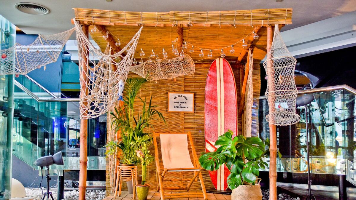 Check out the surf shack. It’s a well-worn phrase in Dubai but it looks like Zero Gravity has managed to “beat the heat” this summer with its new Surf Shack pop-up venue inside. Adding a fresh look and feel to the beach club’s two-storey layout, the cool new addition gives you Bali beach vibes and air-conditioned comfort for the summer months. Try the venue’s new ladies’ nights on Thursdays and have fun with the giant Connect 4, ping pong table, hula hoops and a limbo pole.