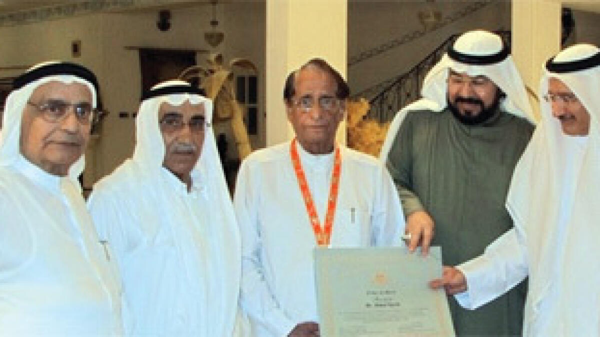 Emirati surgeon&#8232; honoured
