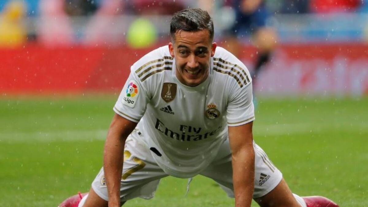 Lucas Vazquez suffered a right leg injury which could rule the versatile winger out of the next few matches in La Liga (Reuters)