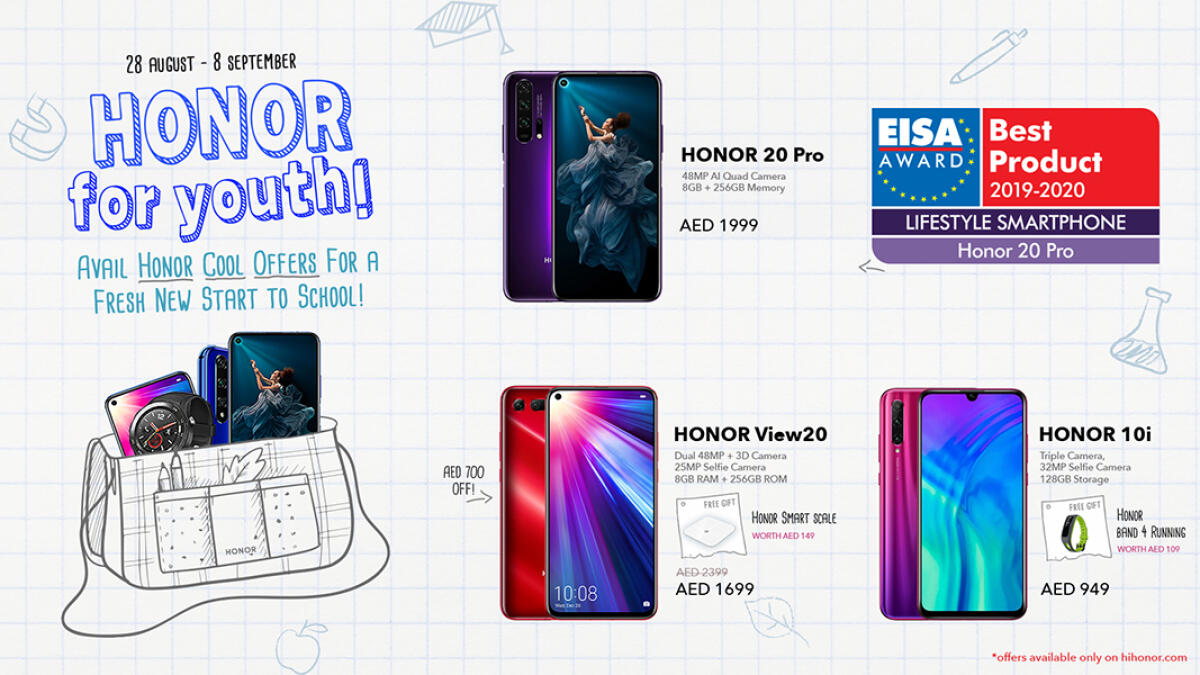 HONOR brings to you a range of must have back to school essentials