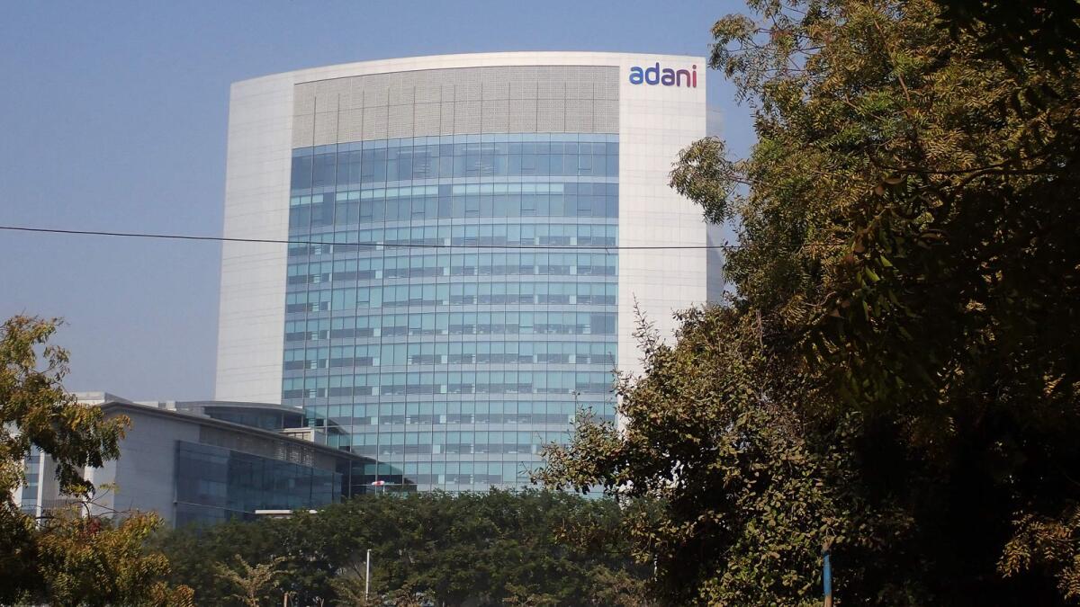 A general view shows the Adani Group headquarters in Ahmedabad. - AFP