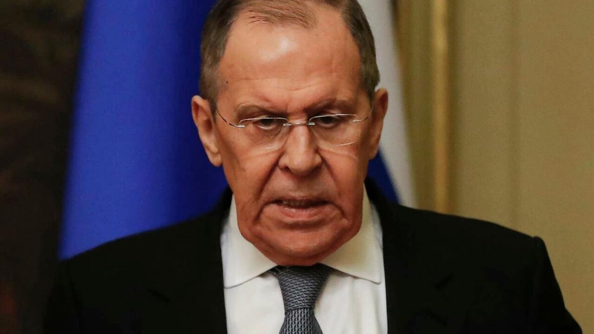 Russian Foreign Minister Sergei Lavrov —AFP 