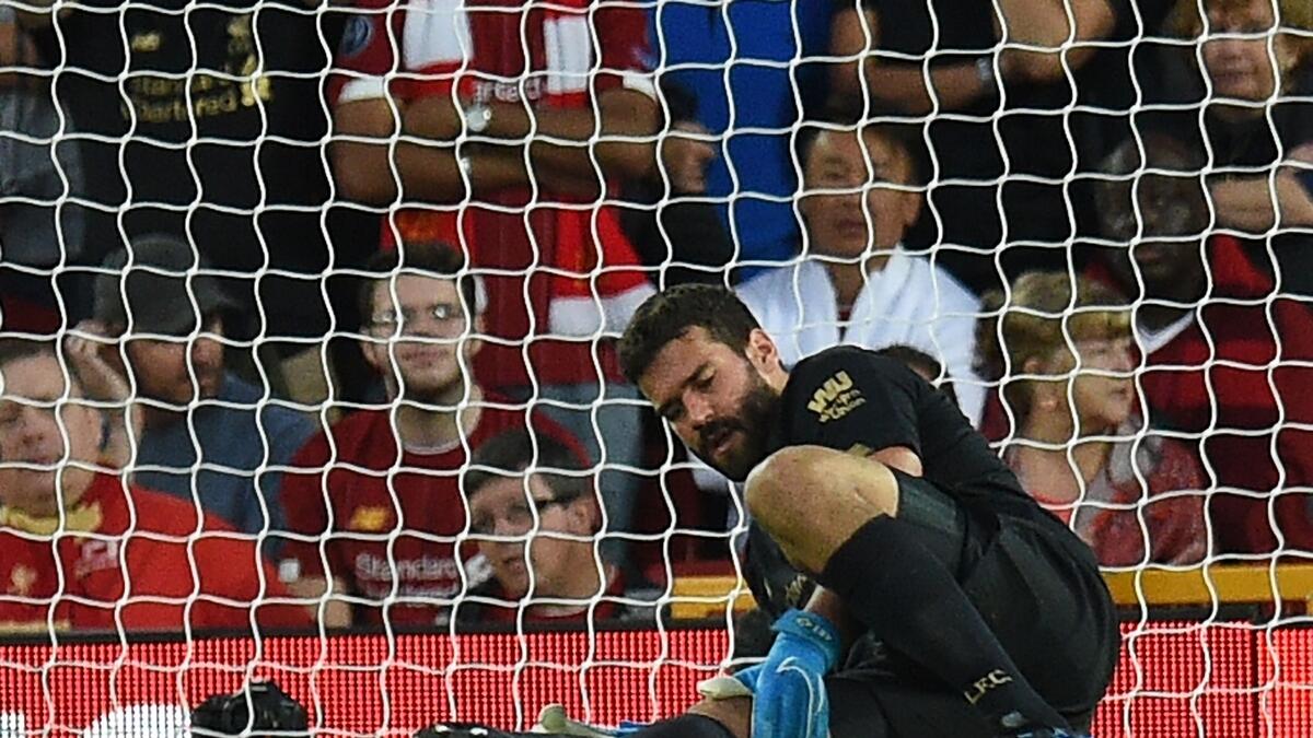Liverpools Brazil keeper Alisson ruled out of Super Cup