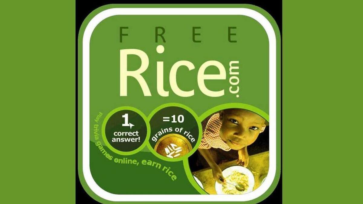 Play Freerice game as you feed the hungry