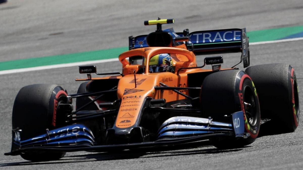 McLaren's Lando Norris during practice on Friday. - Reuters