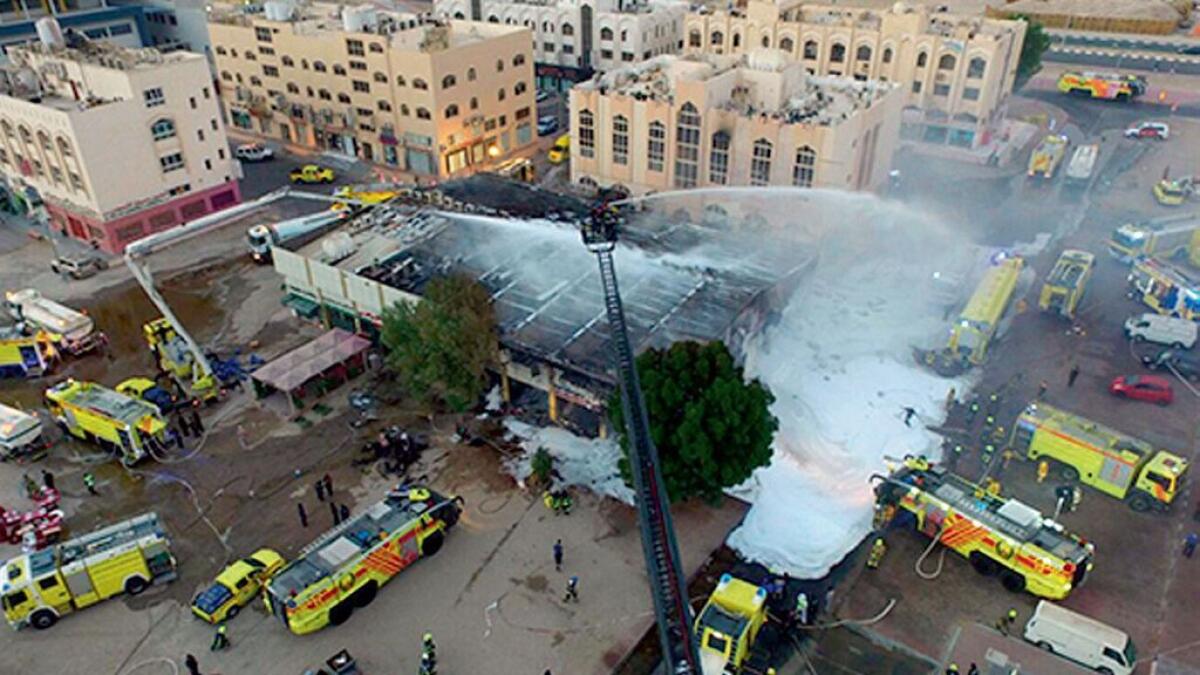 Watch: 16 shops gutted in Abu Dhabi municipality souq fire