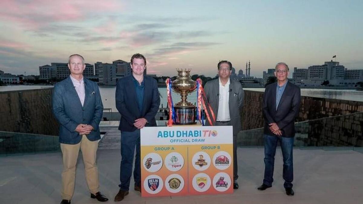 Abu Dhabi Cricket CEO Matthew Boucher (second from left). — Supplied photo
