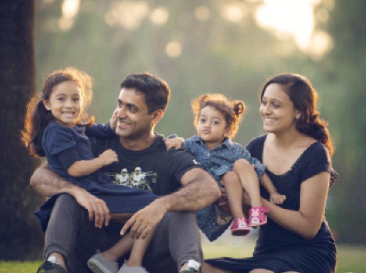 Arjun Doney and family. — Supplied photo