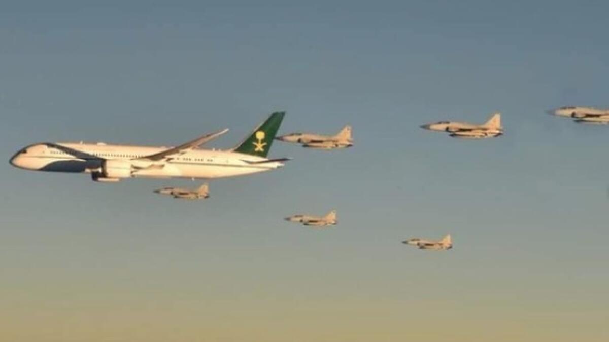 Video: Pakistan Air Force fighter jets escort Saudi Crown Prince 