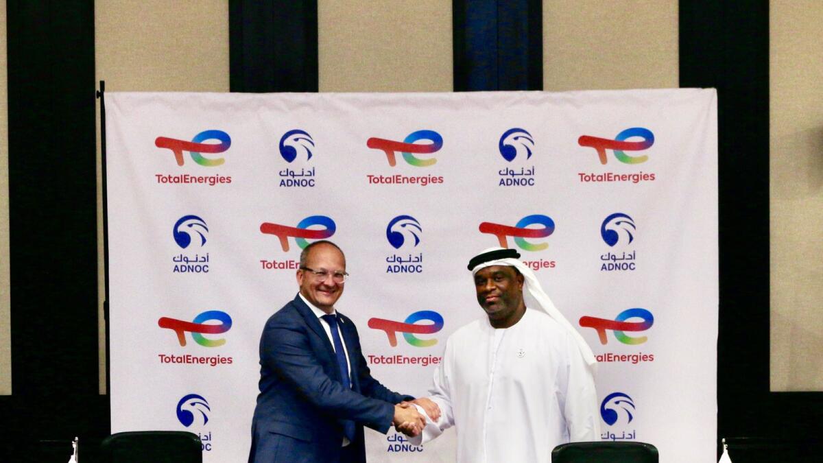 Under the deal, Adnoc Distribution and TotalEnergies will develop future growth opportunities of TotalEnergies Egypt through unlocking value potential and exploring beneficial synergies in fuel distribution, lubricants and aviation businesses driven by economic growth and post Covid recovery. — Supplied photo