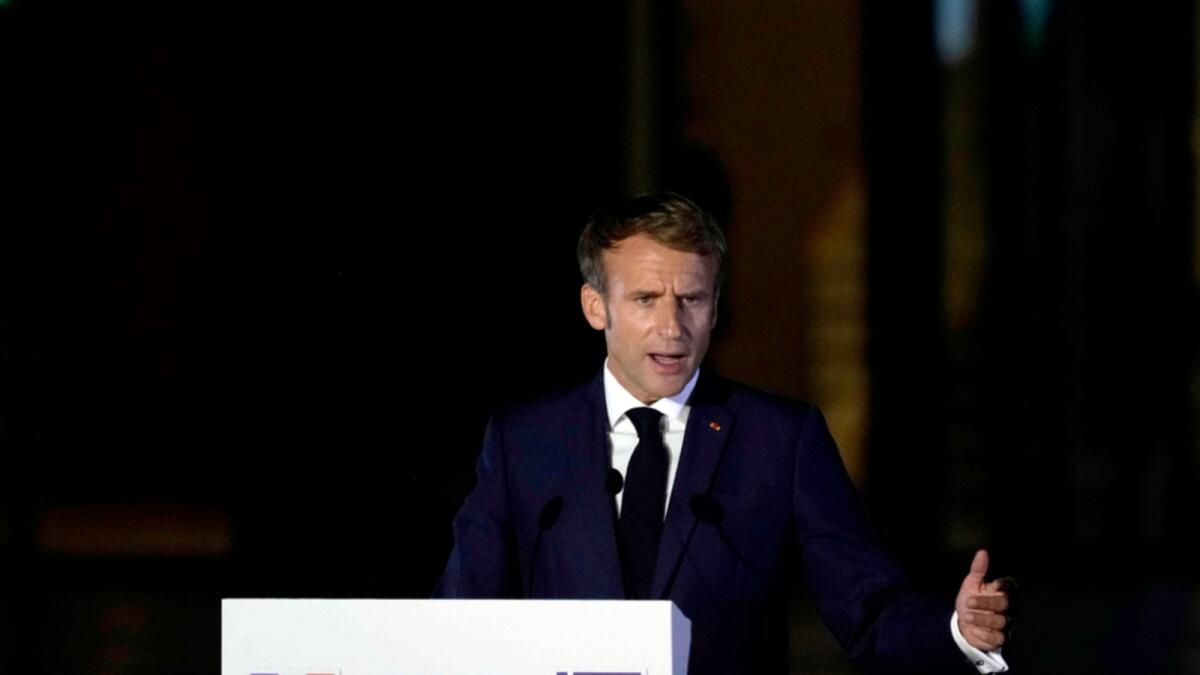 French President Emmanuel Macron. — AP