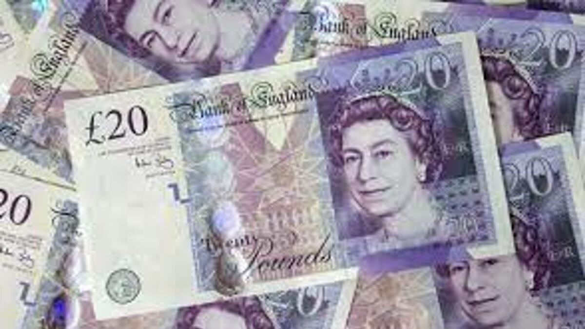 Last week, the pound had its worst week in a month versus the dollar. The downward turn continued on Monday with sterling hitting $1.3663 at 1455GMT, its lowest since February 4. — File photo