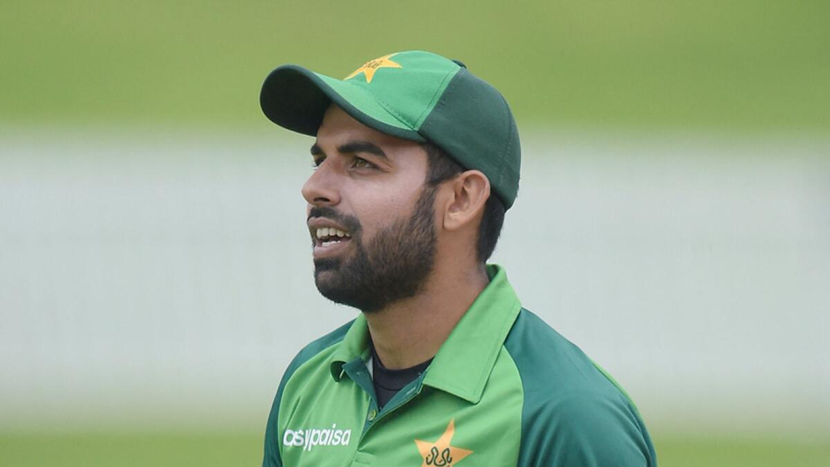 Pakistan's Shadab Khan has suffered intra articular communicated fracture. — AFP