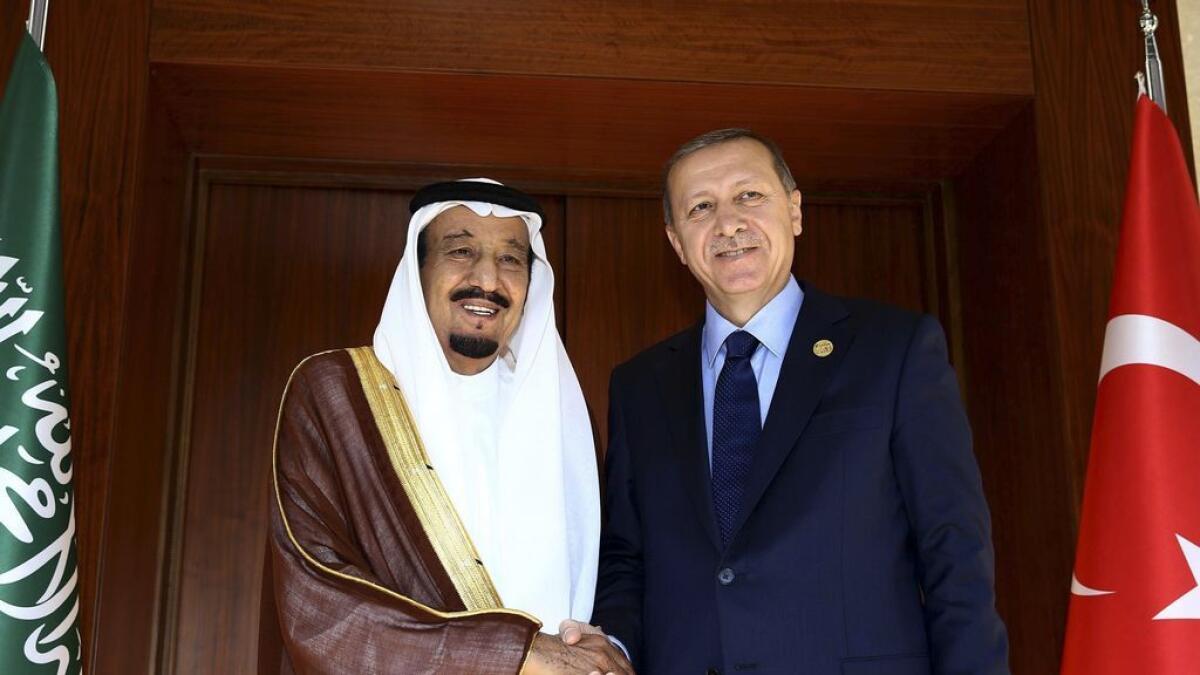 Turkeys Erdogan arrives in Saudi Arabia for Syria talks