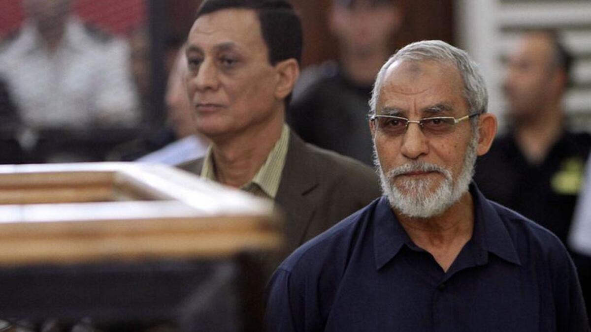 Mohammed Badie during a court hearing. — Reuters file