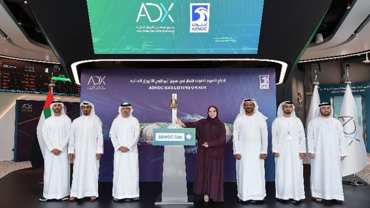 The Adnoc Gas shares traded on the ADX under the ticker symbol ‘ADNOCGAS’. — Supplied photo