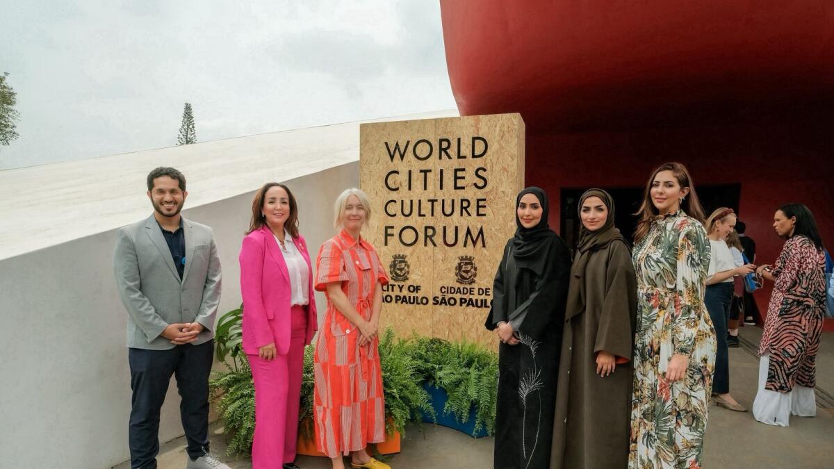 Dubai Culture officials at World Cities Culture Summit in Sao Paulo Brazil. — Supplied photos