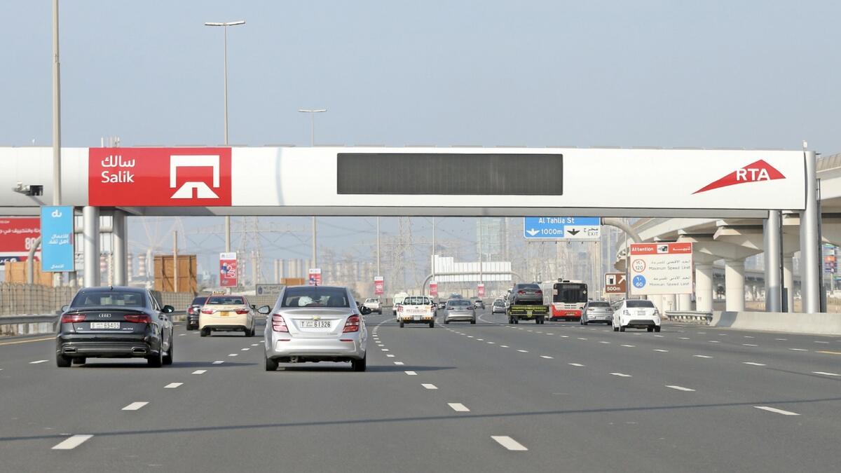 New Salik gate opens on Sheikh Zayed Road in Dubai