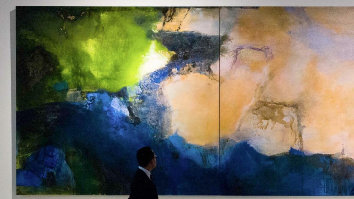 Painting by Chinese-French painter sold for a record $65 million 