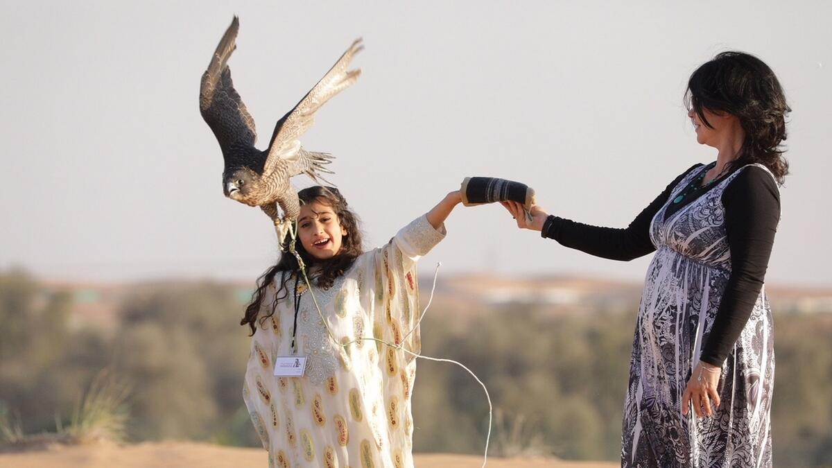 UAE celebrates first batch of female falconers