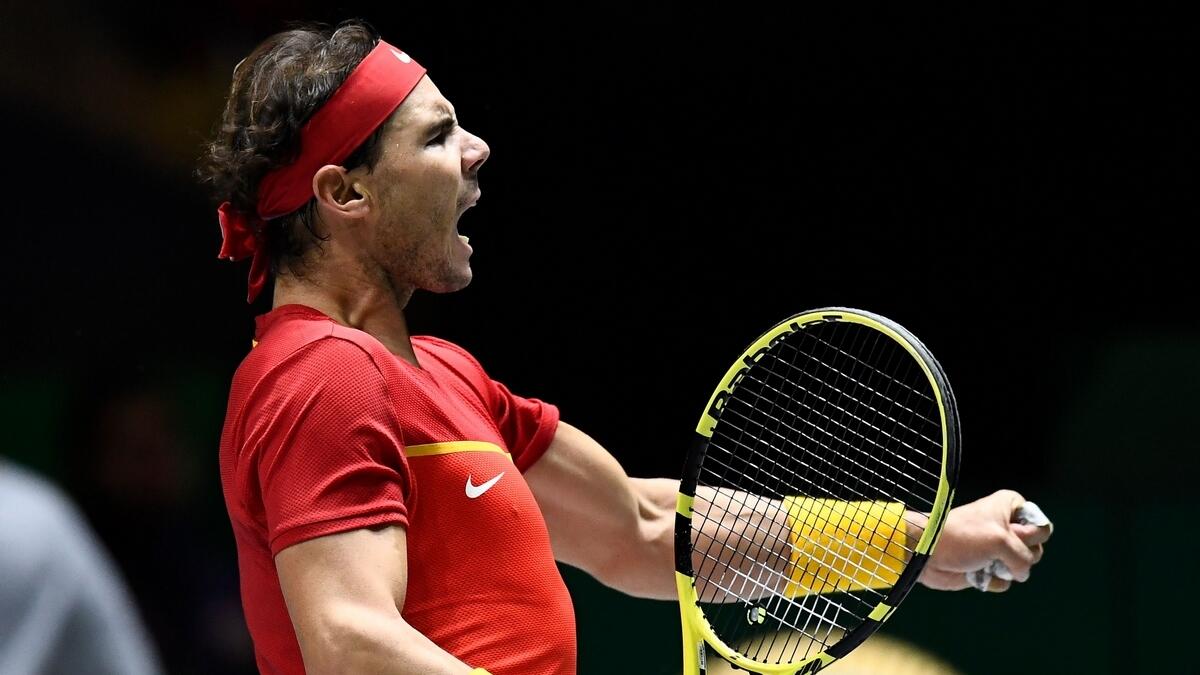 Inspired Nadal fires Spain into Davis Cup final against Canada