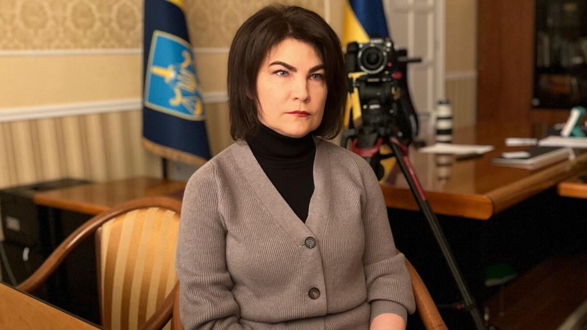 Ukraine’s Prosecutor General Iryna Venediktova. (AP)